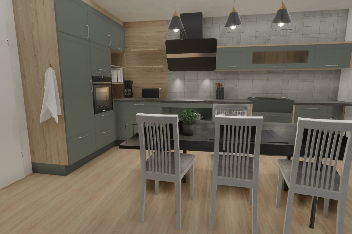 Küchenplanung mittels 3D-Umgebung